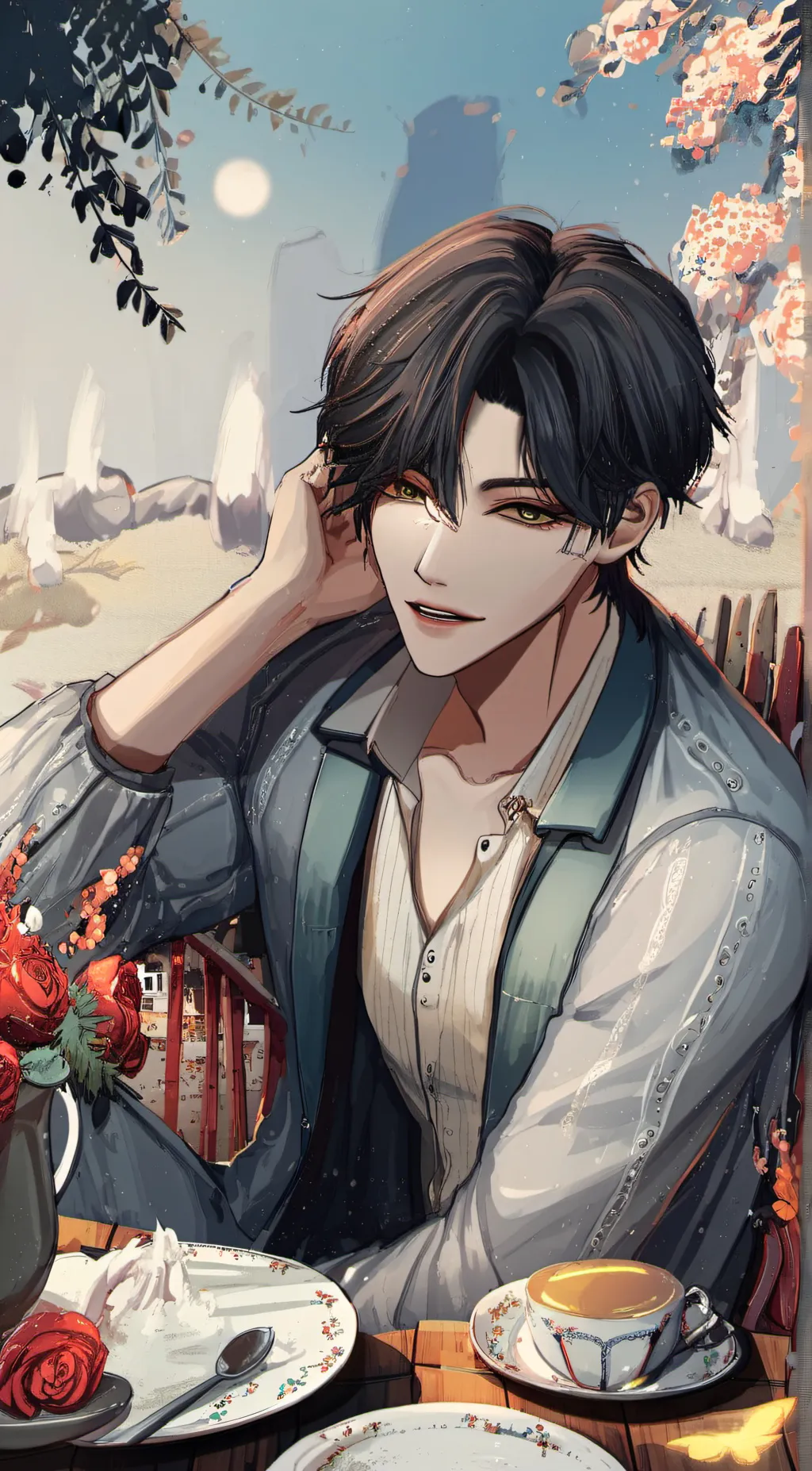 ai character: kaii background
