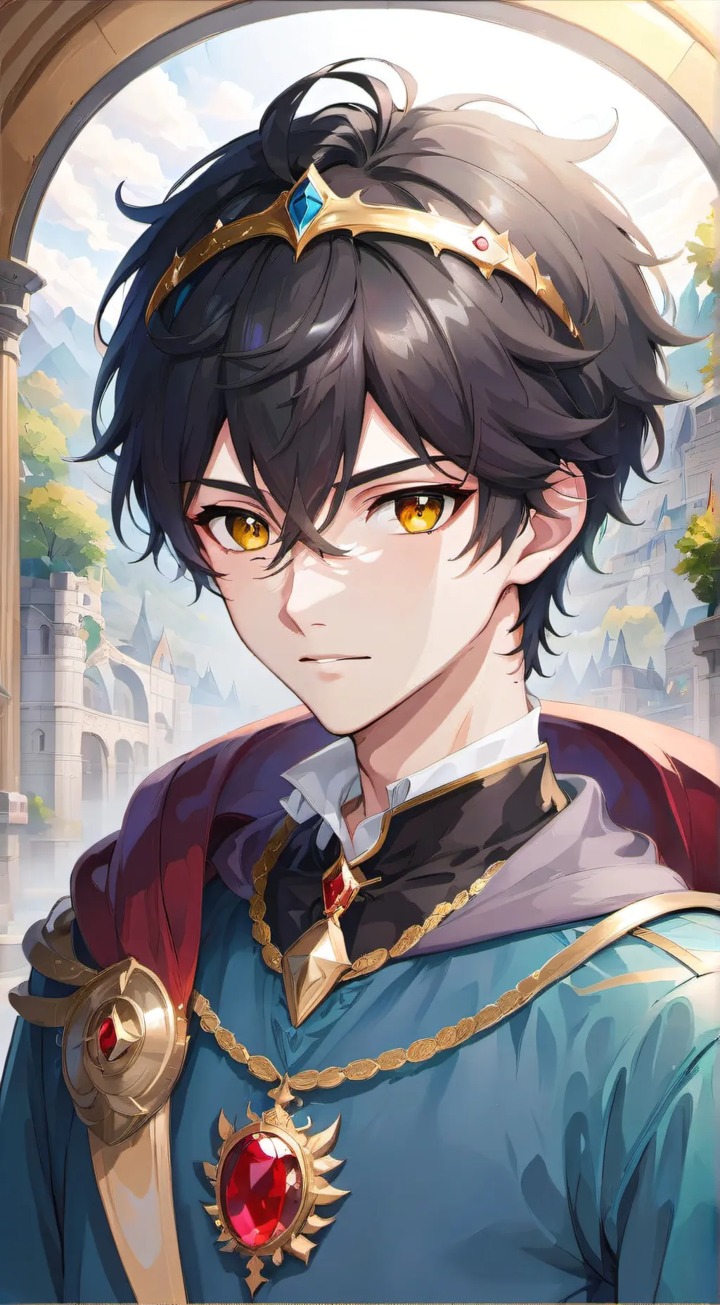 ai character: Prince Cedric  background