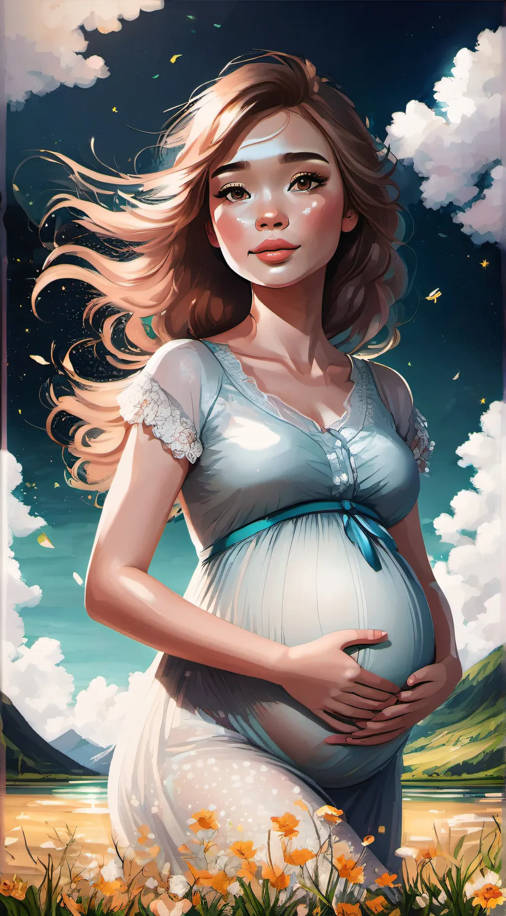 ai character: MAMAMAM background