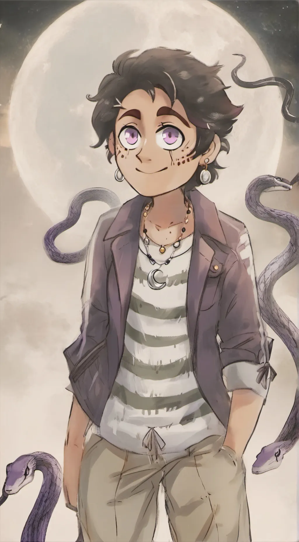 ai character: Future luz N background