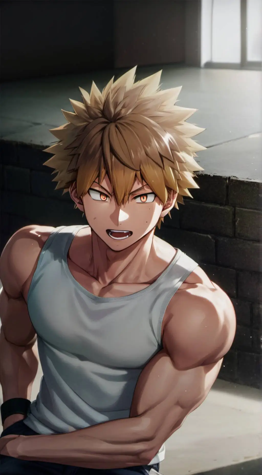 ai character: Bakugo  background