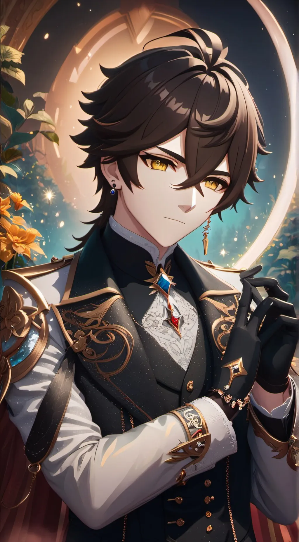 ai character: zhongli background