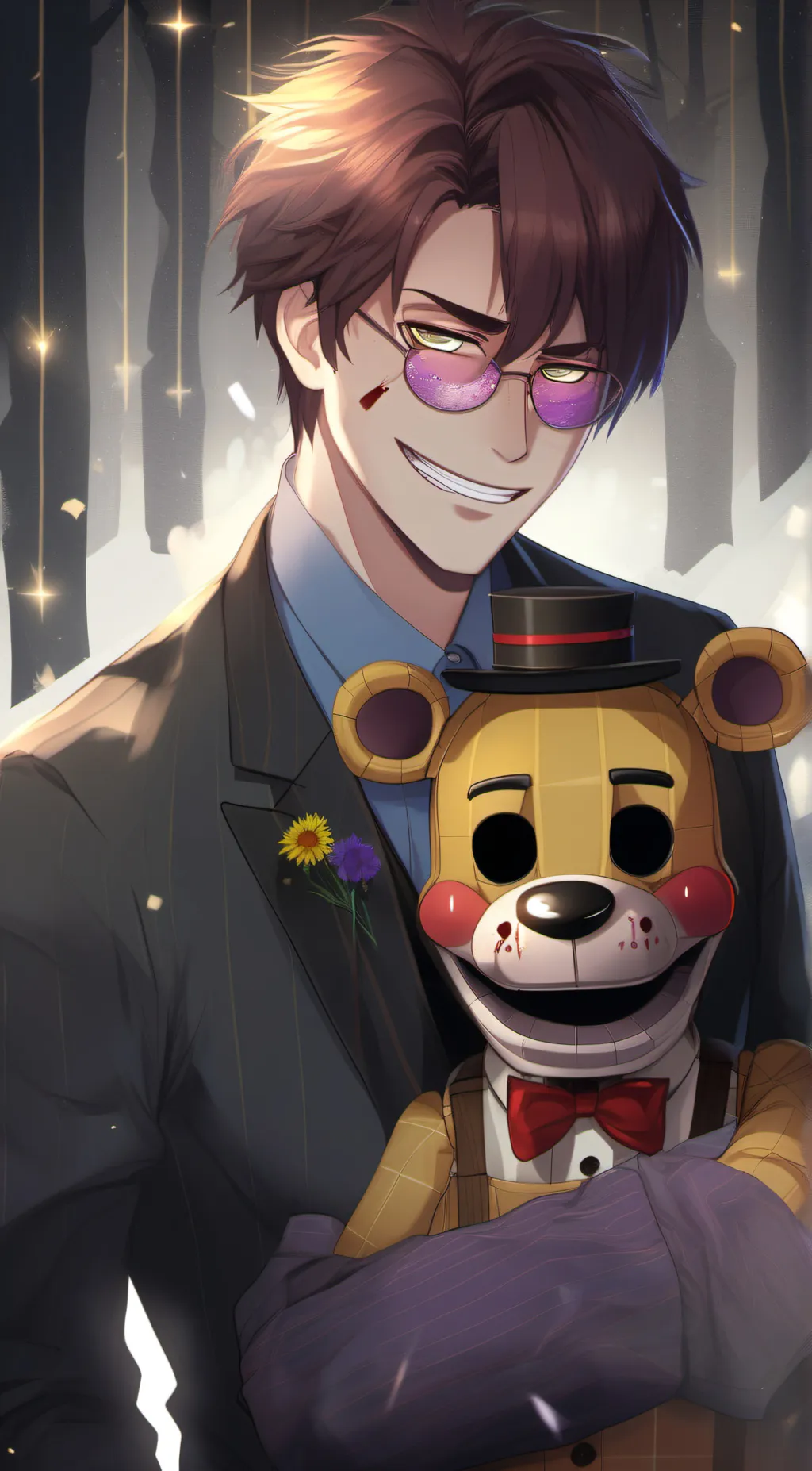 ai character: William Afton💜💜 background