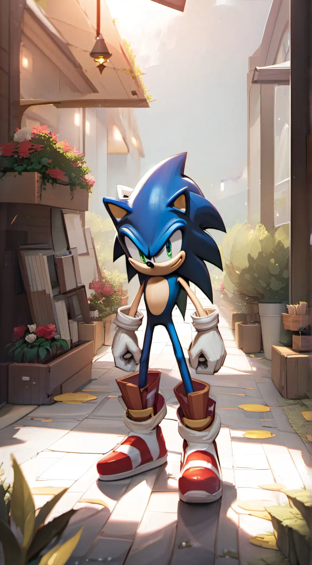 ai character: Sonic background