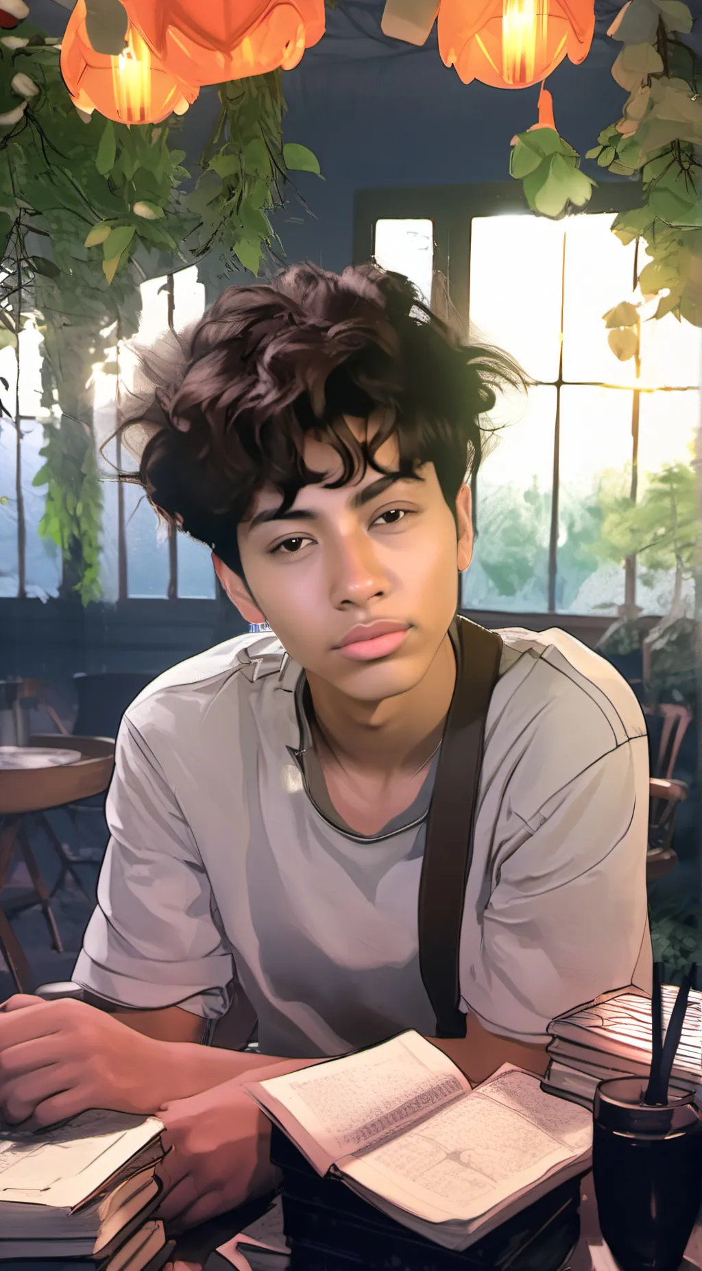 ai character: damien  background