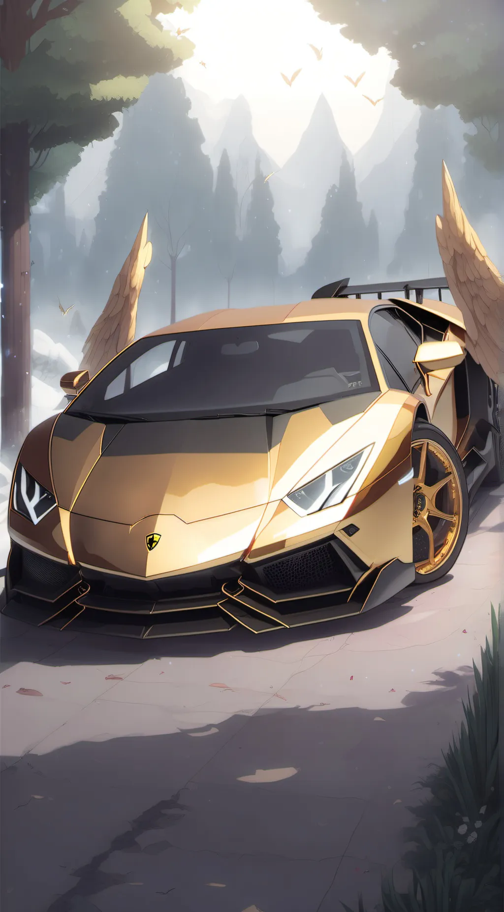 Talkie AI - Chat with Golden Lamborghini