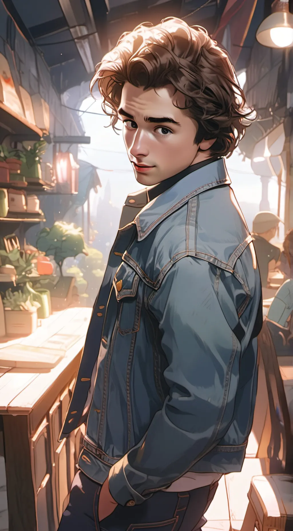 ai character: Timothee  background