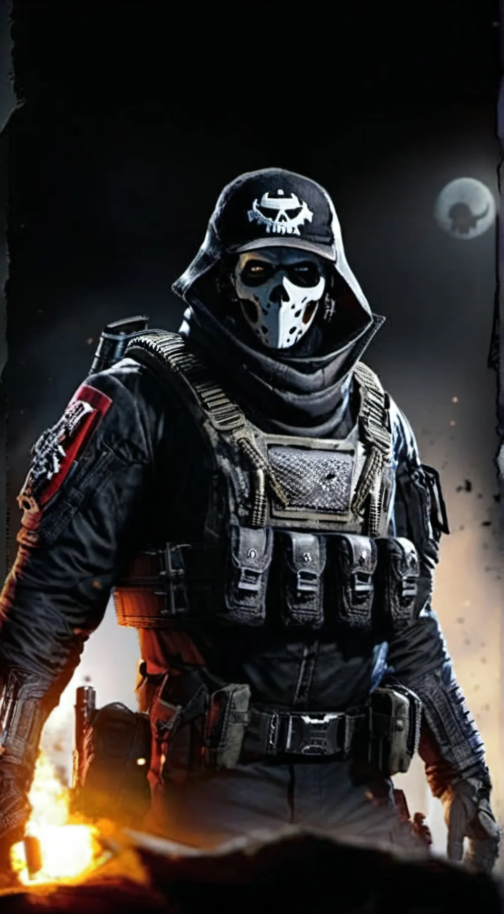 ai character: Ghost background