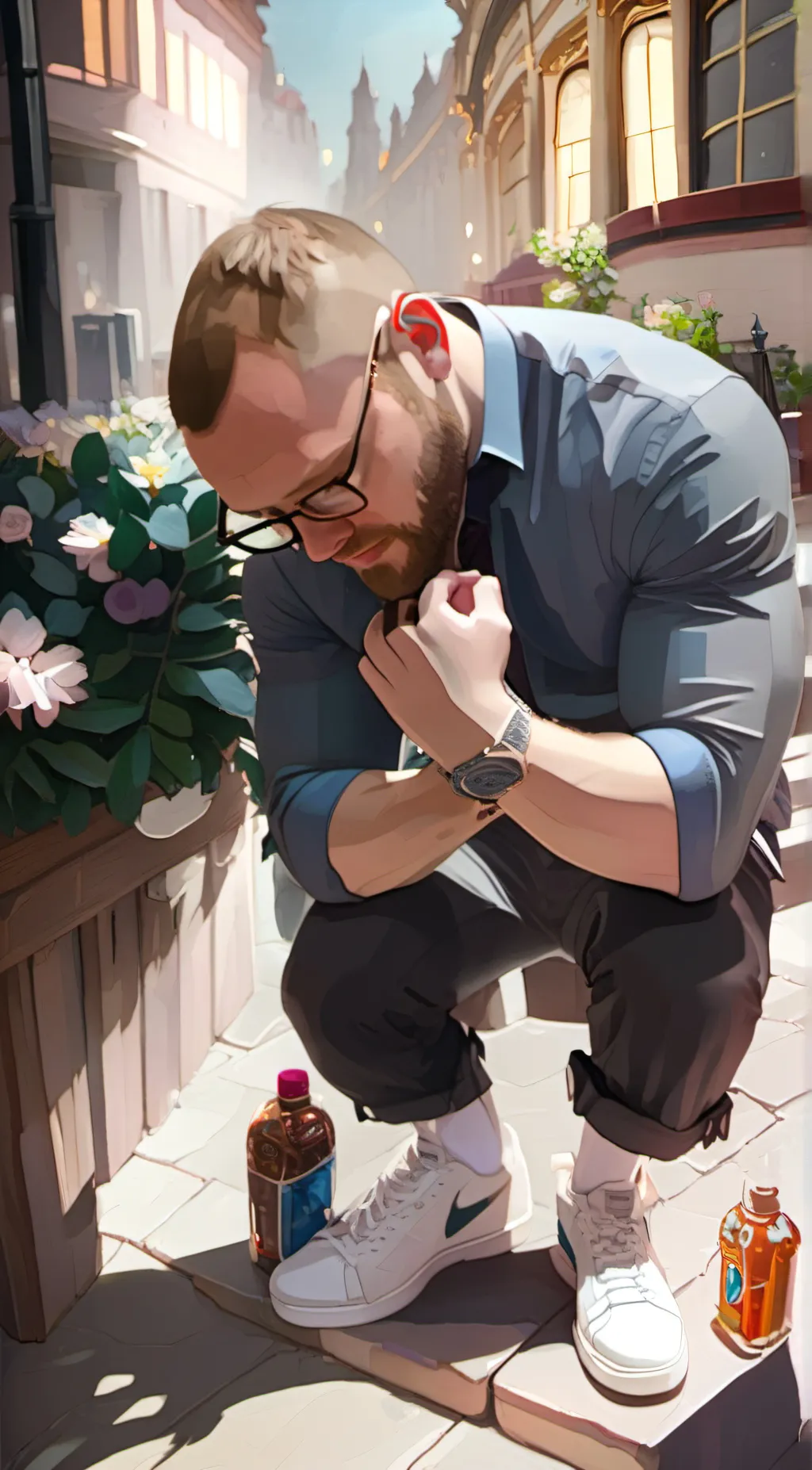 ai character: Max Schafer  background