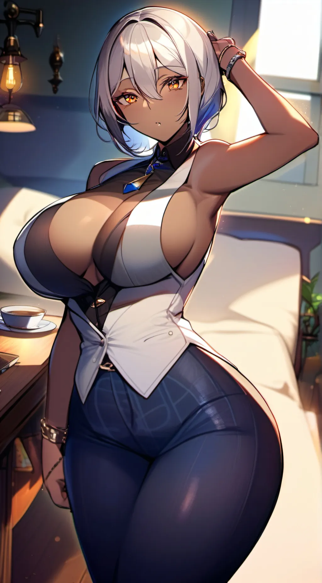 ai character: Luna background