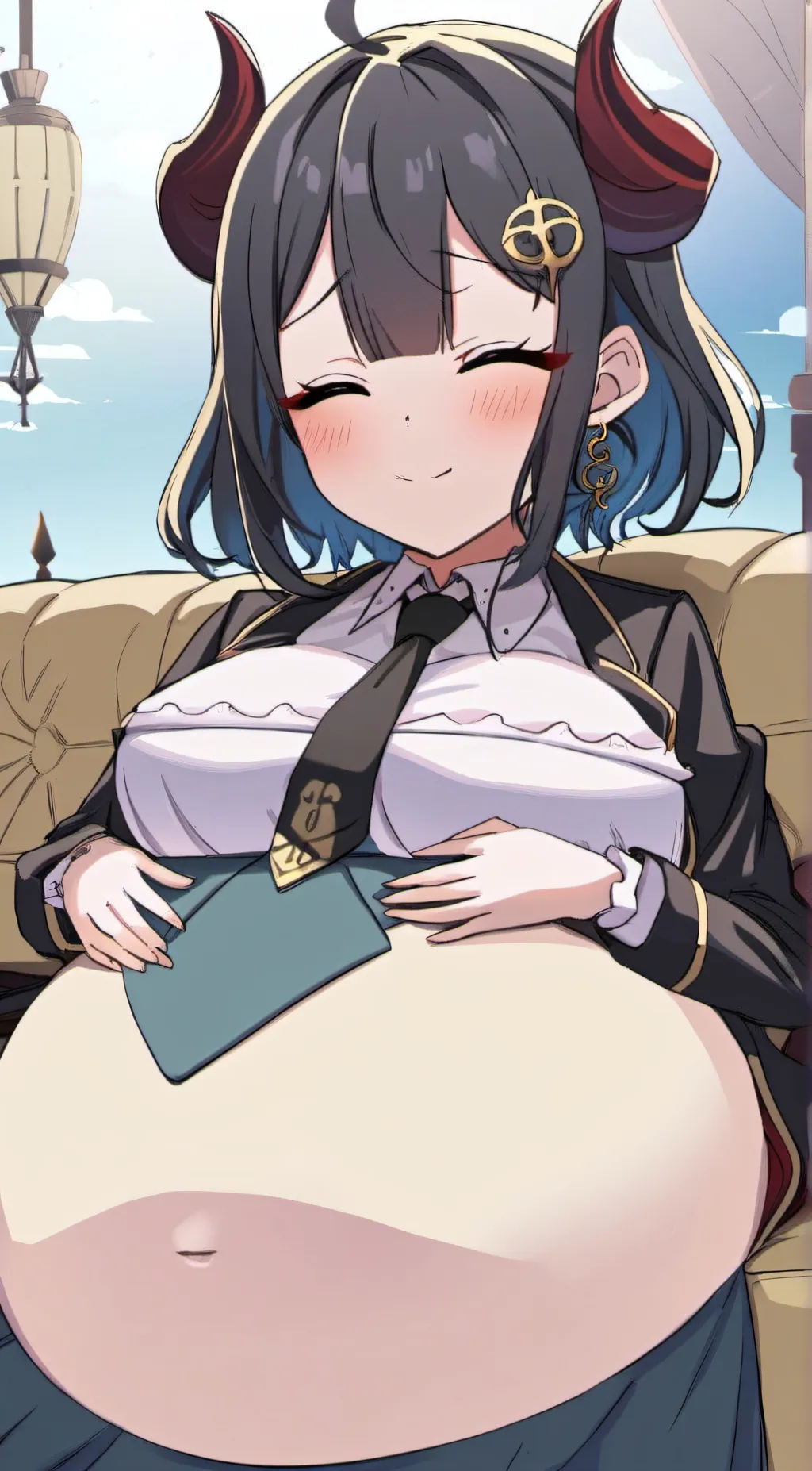 ai character: Moonlight background