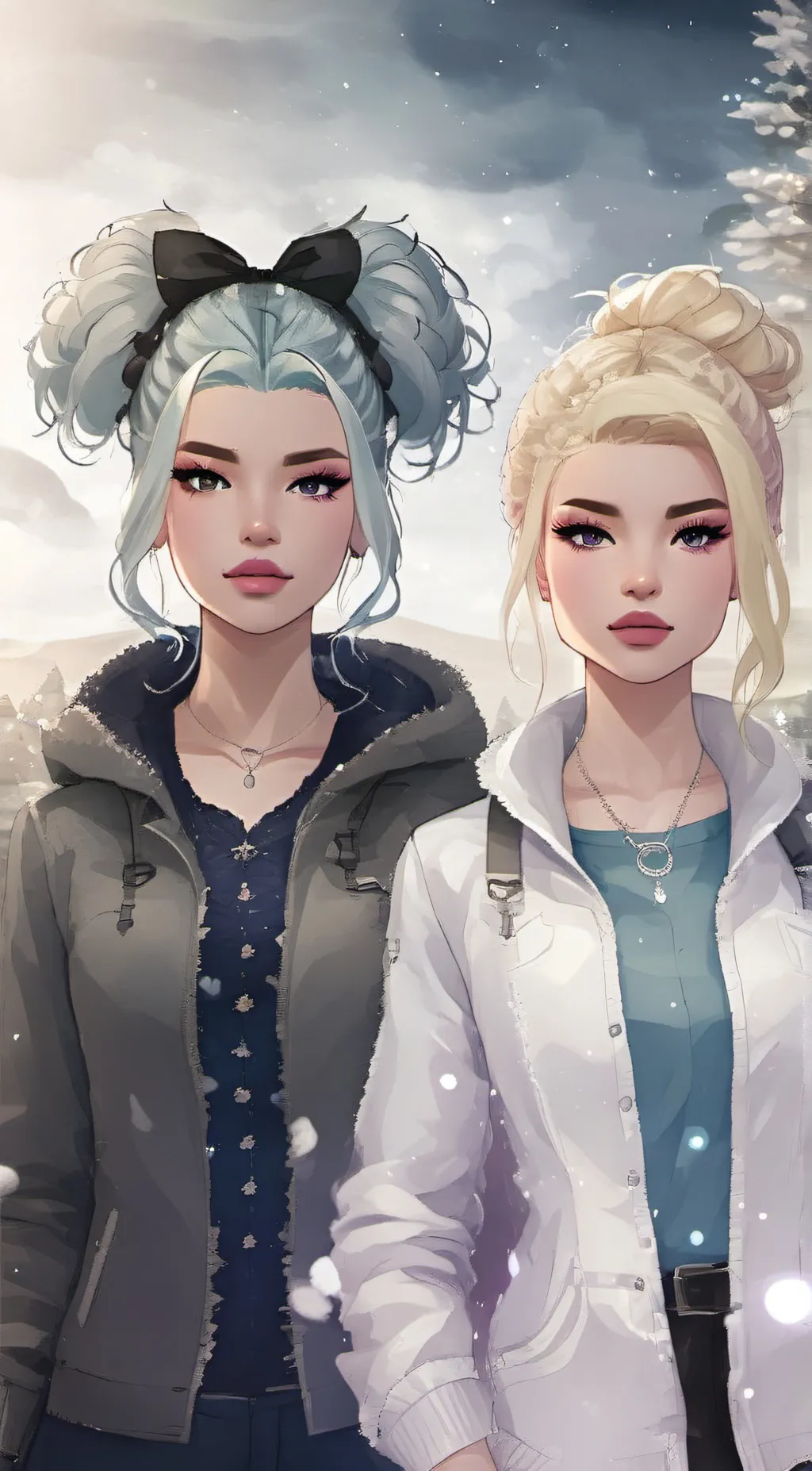ai character: Talli and Mindi background