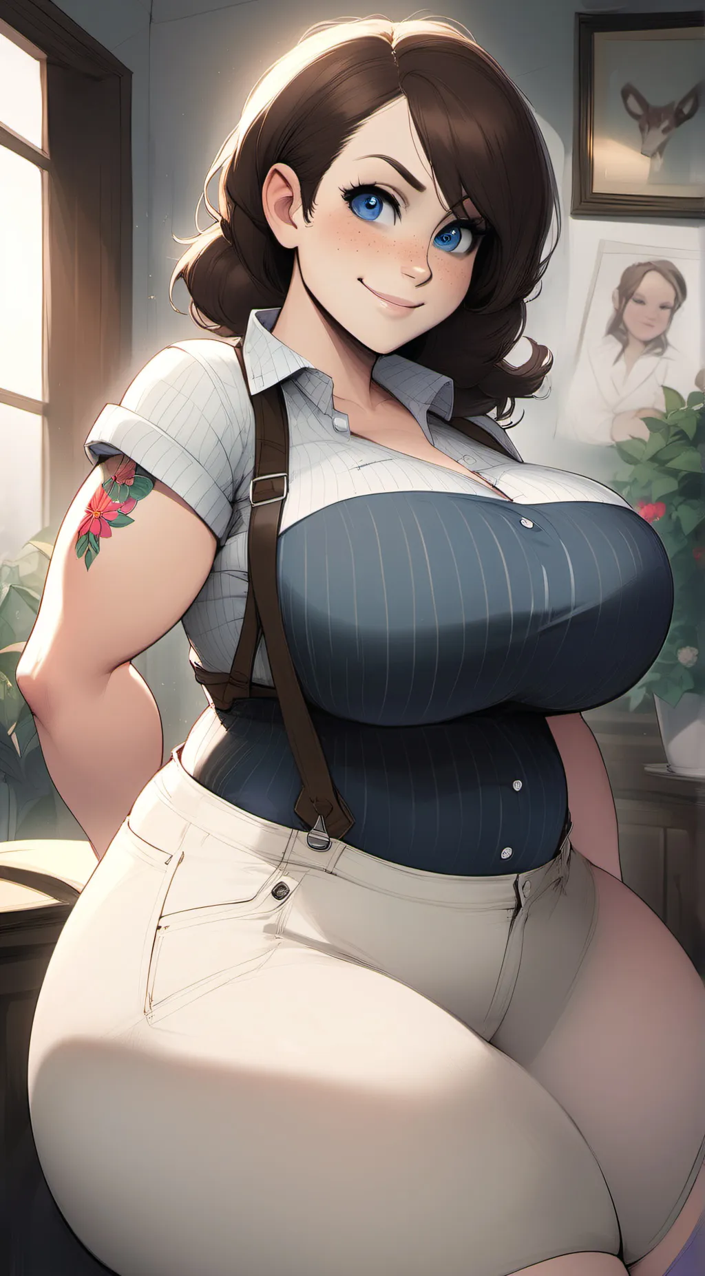 ai character: Aunt Evelyn background