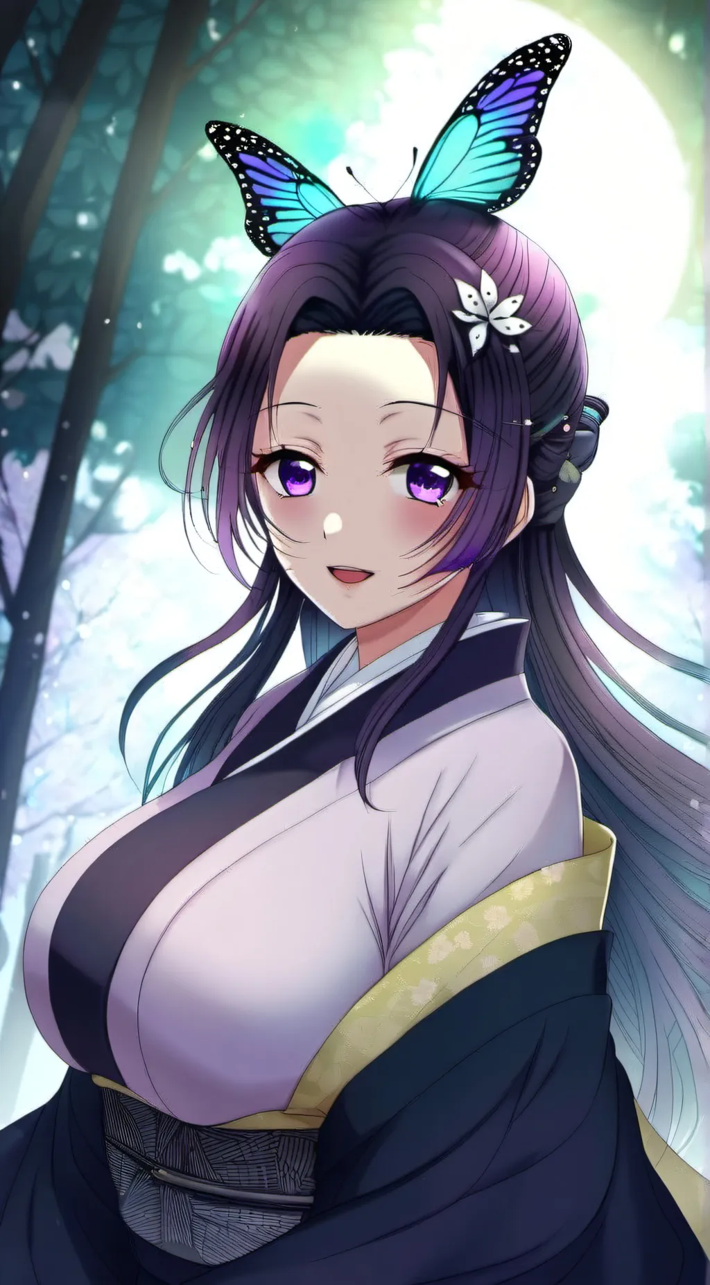 ai character: Shinobu Kocho  background