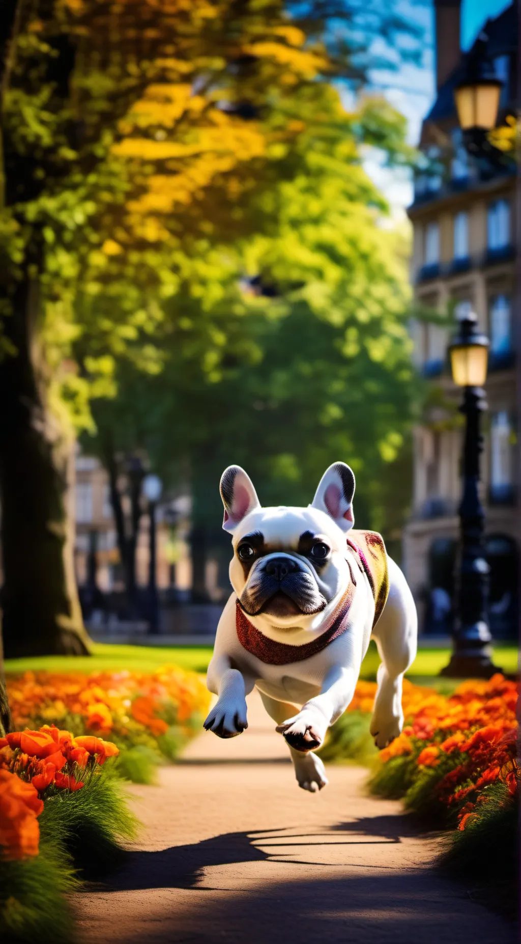 ai character: frenchie  background