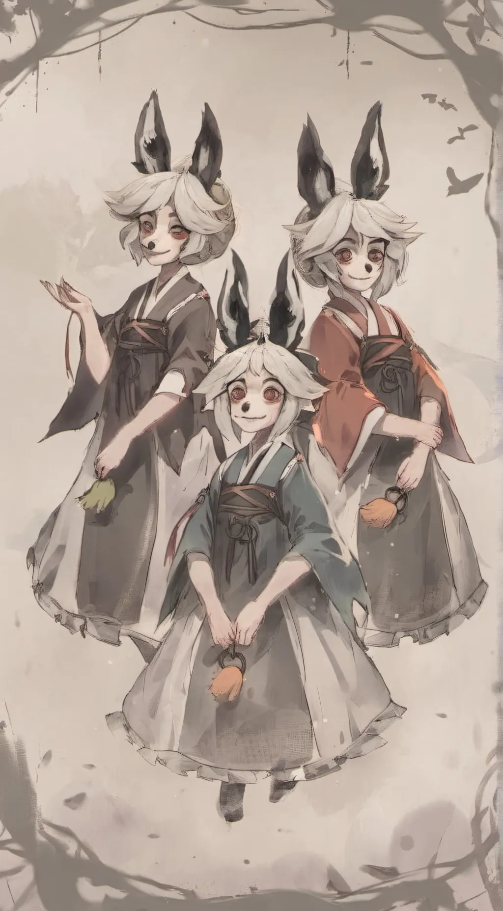 ai character: manglelolbittangle background