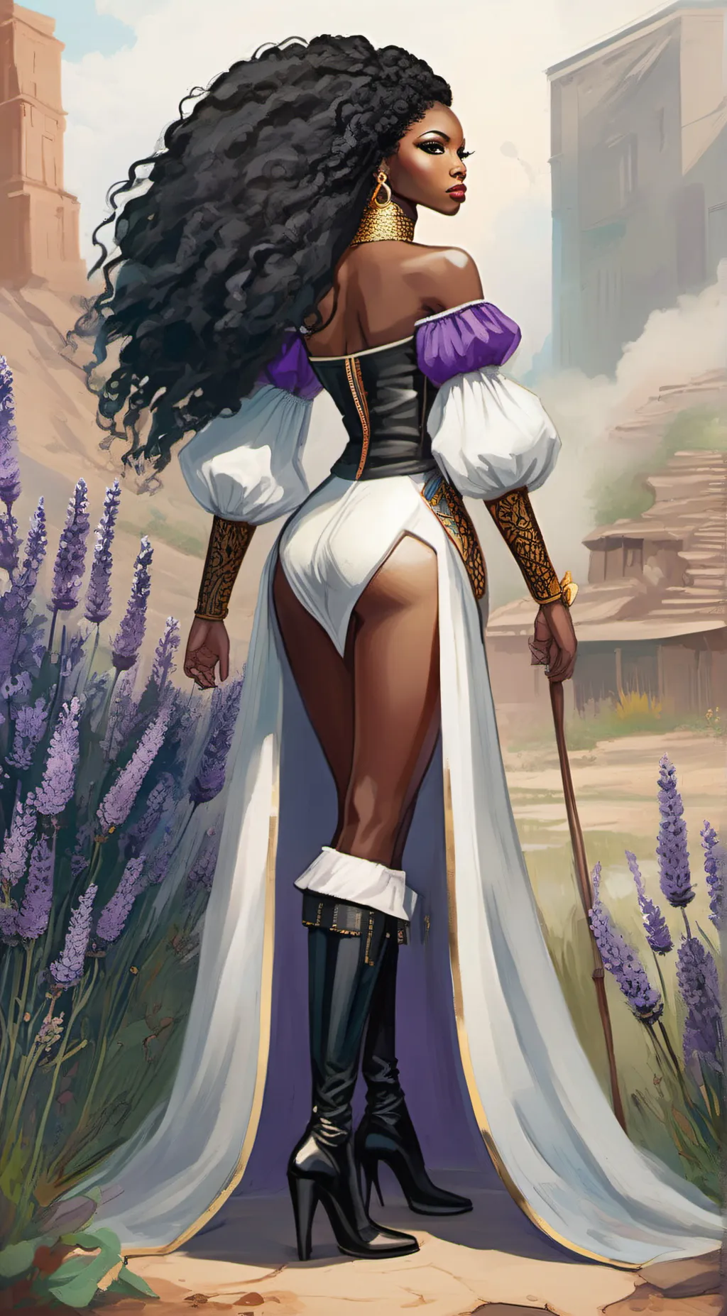ai character: Goddess  background