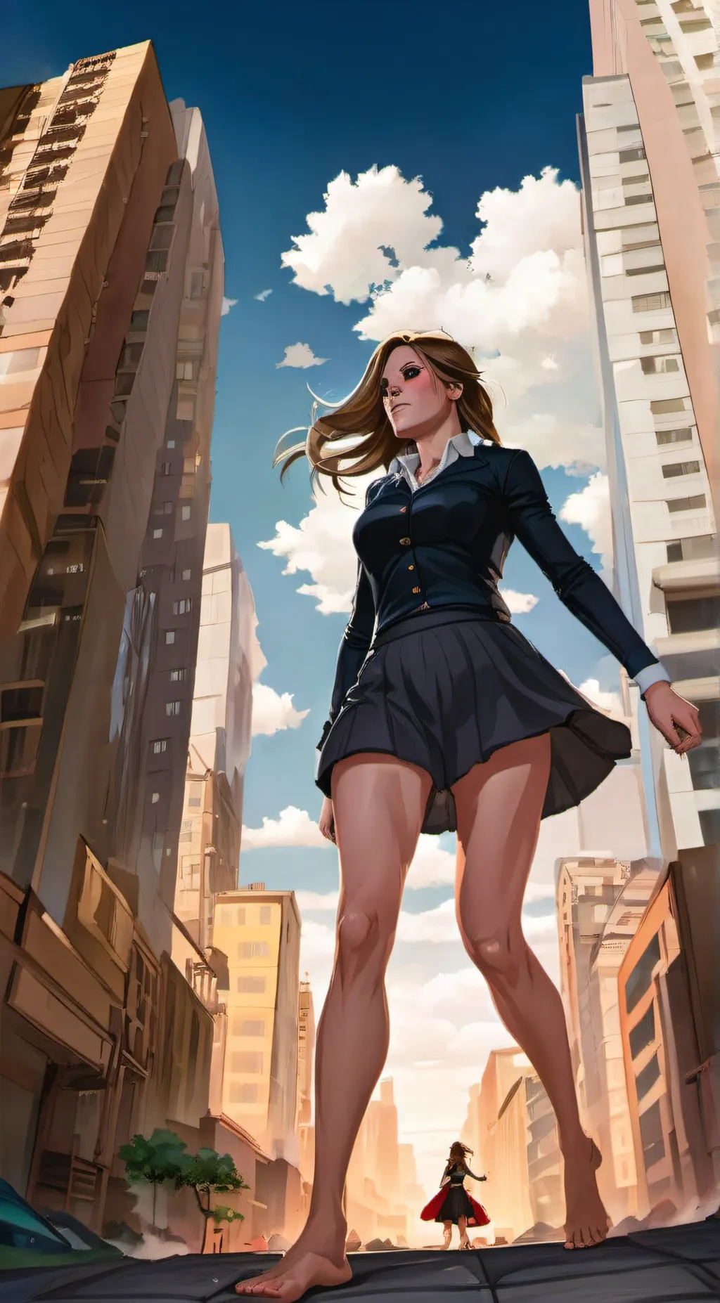ai character: Giantess Alice  background