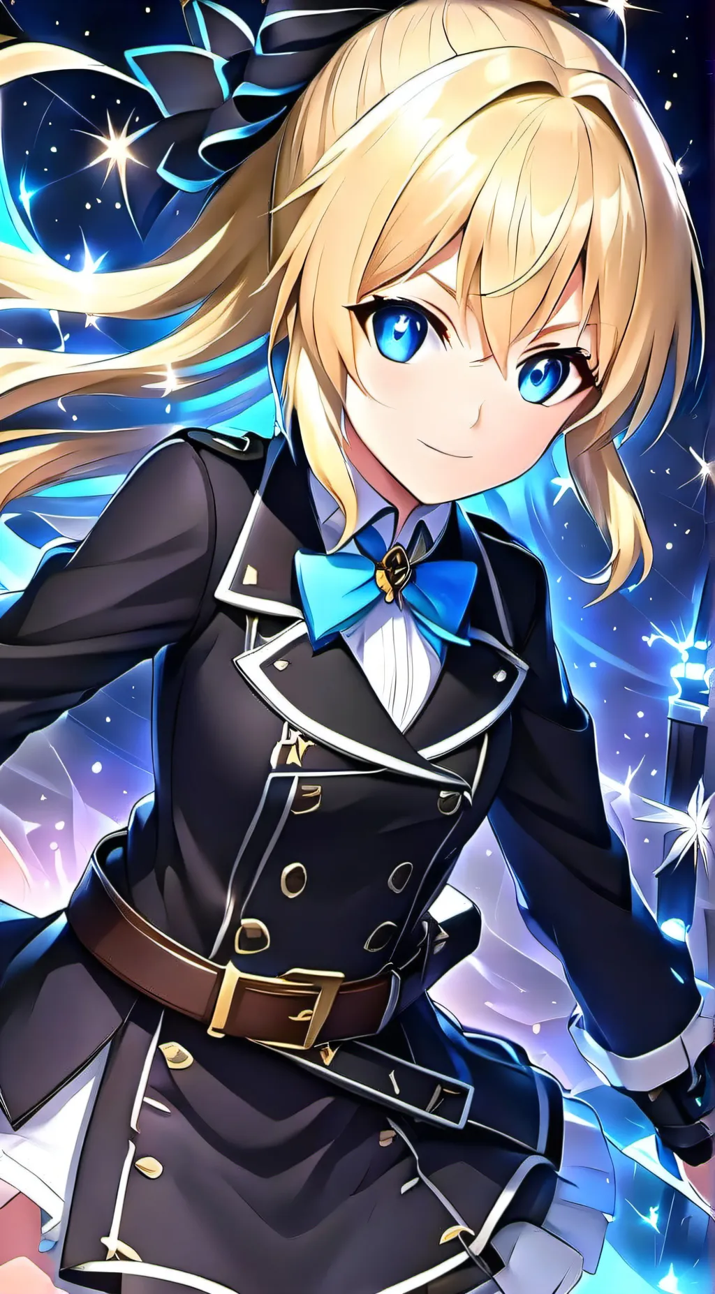 ai character: Female Cloud background