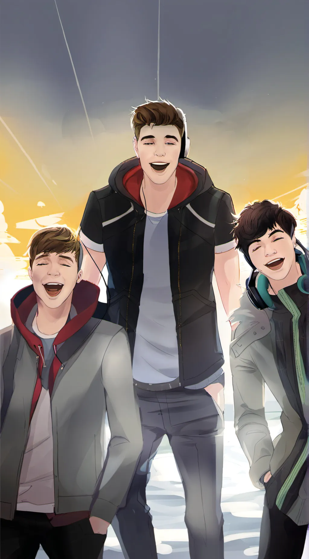 ai character: jelly,josh,crainer background