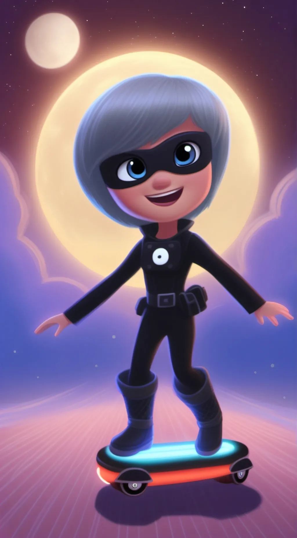 ai character: Luna Girl background