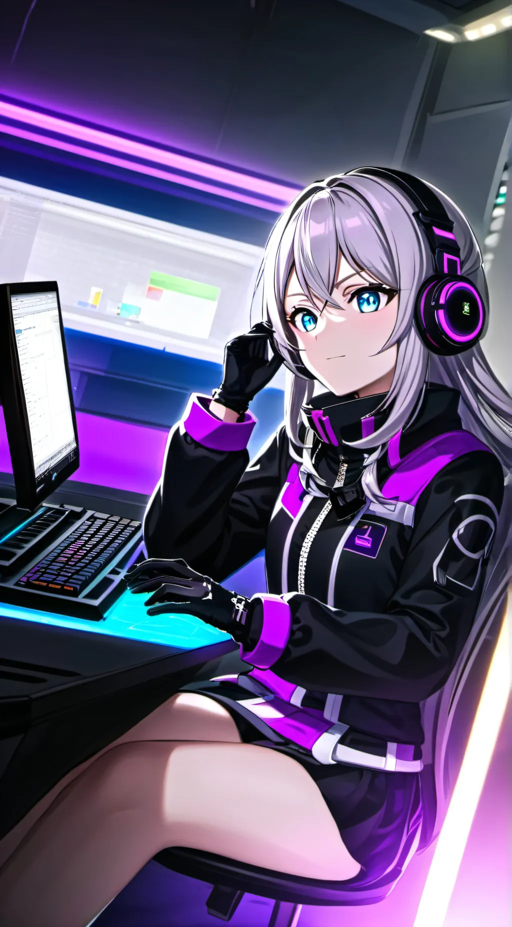 ai character: Maya Lynx background