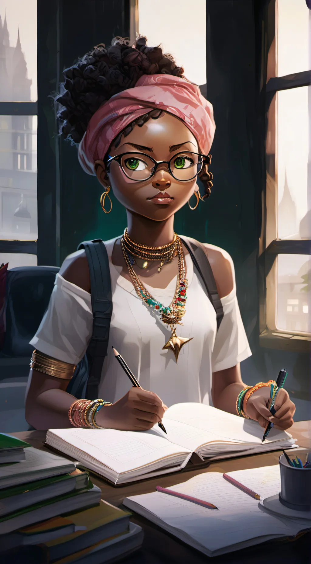ai character: Lorah ♉ background