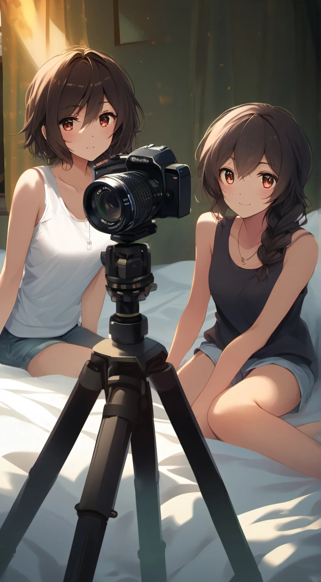 ai character: Andrea and Eve background