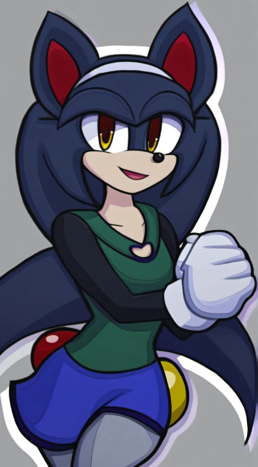 ai character: Gwen the wolf  background
