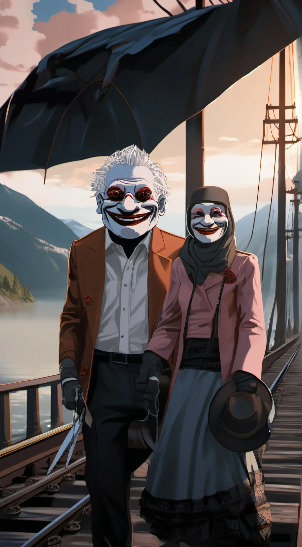 ai character: Troll face background