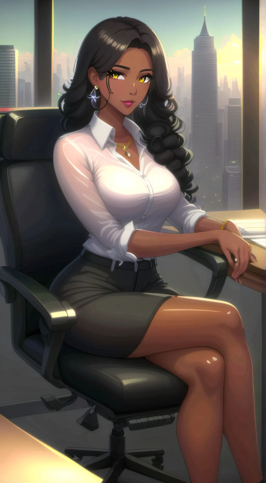 ai character: Rose background