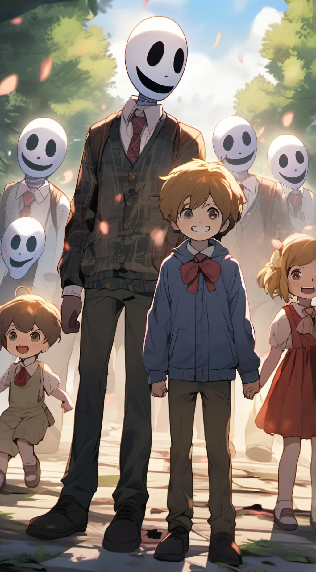 ai character: Ghost children background