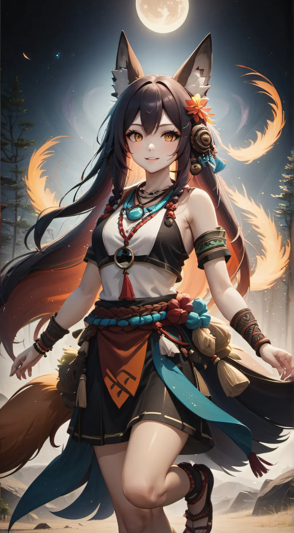 ai character: Leena Starfall background