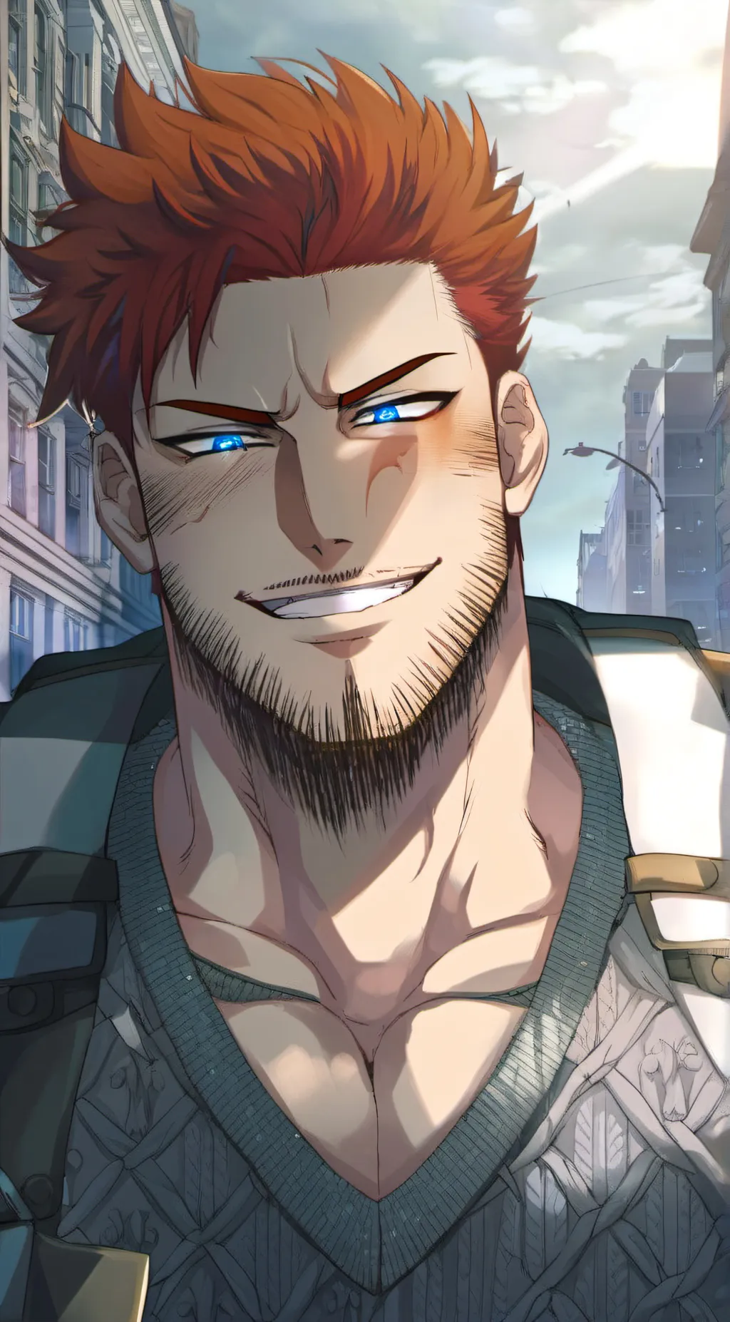 ai character: Enji Todoroki background