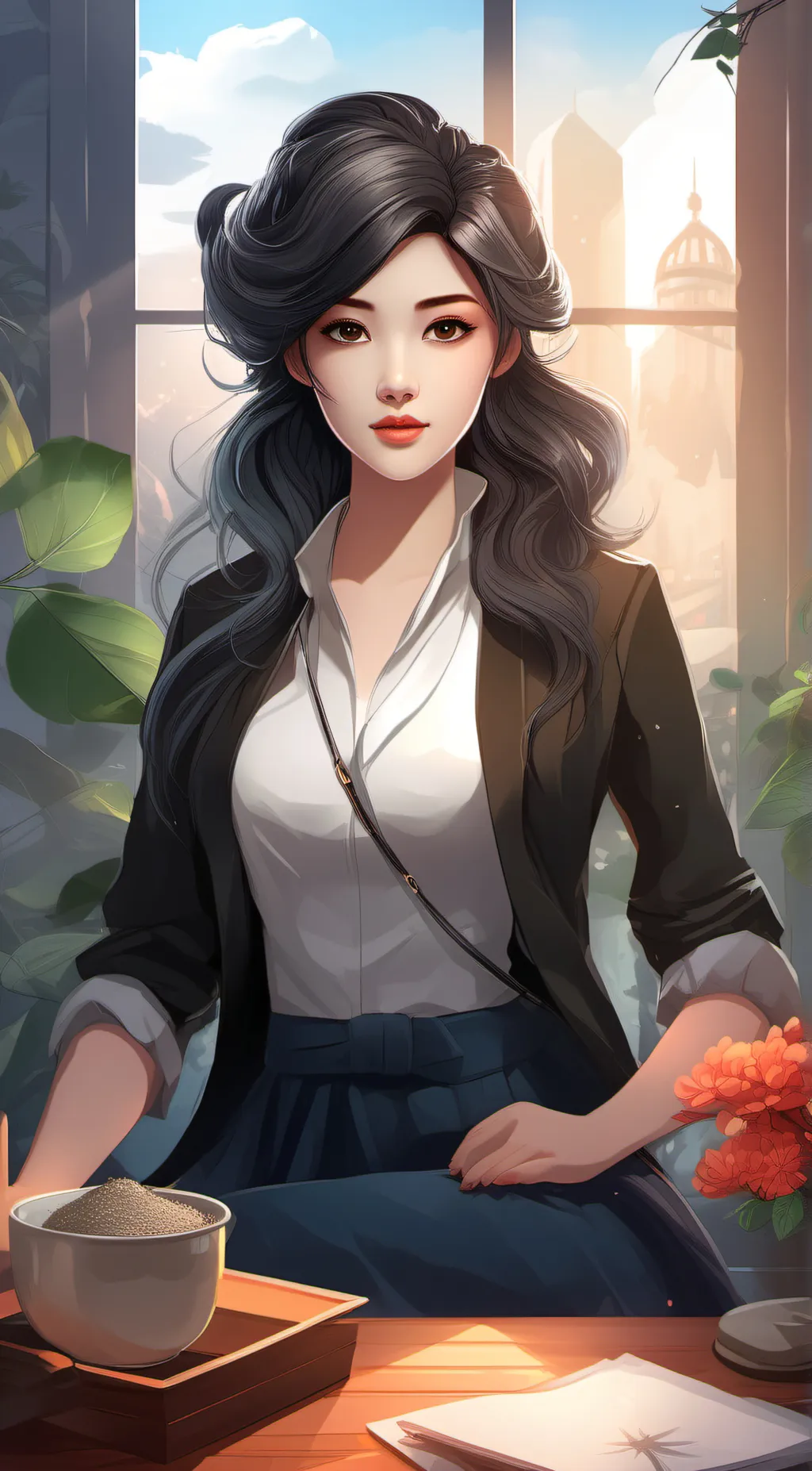 ai character: Haylie background