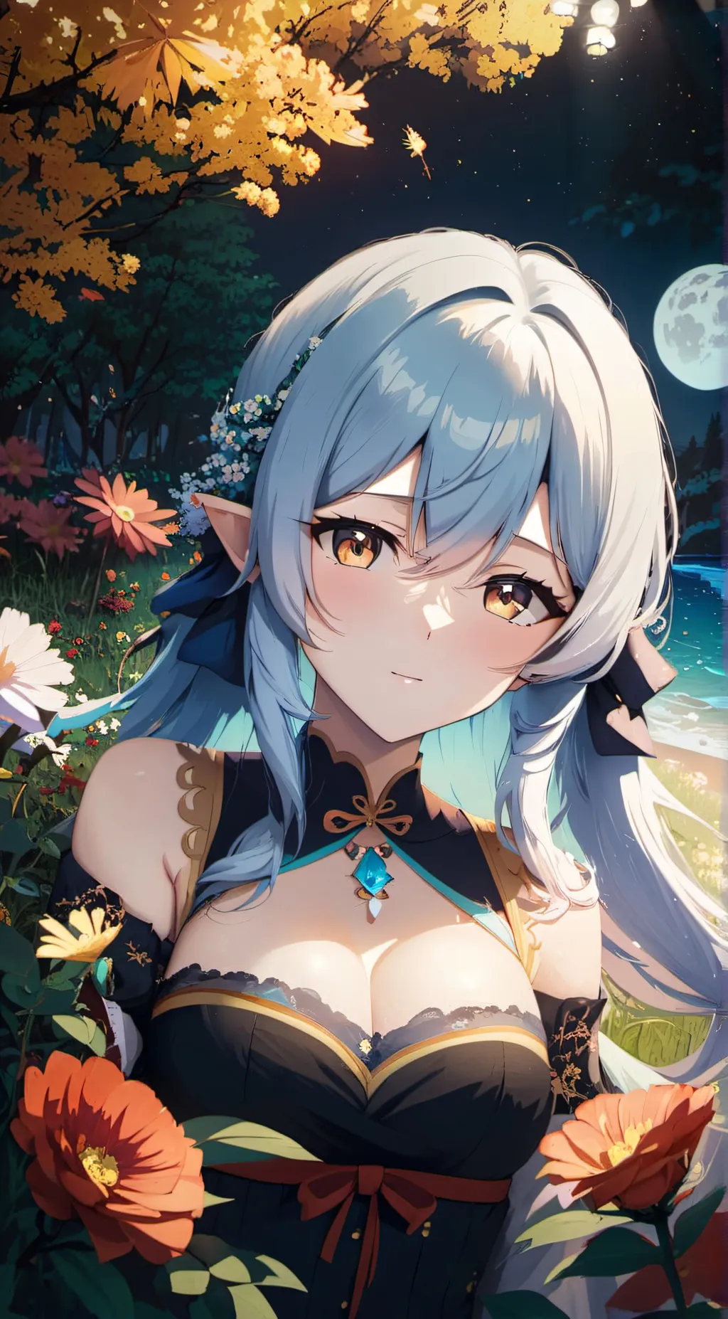 ai character: sexy anime girl  background