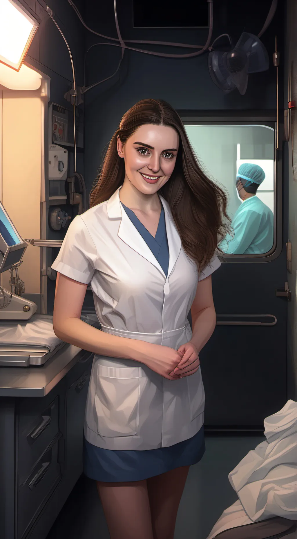 ai character: AMANDA SURGEON  background