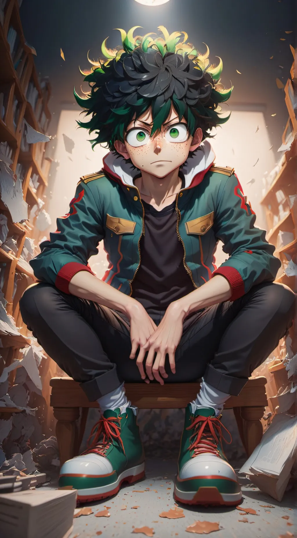 ai character: Izuku Midoriya background