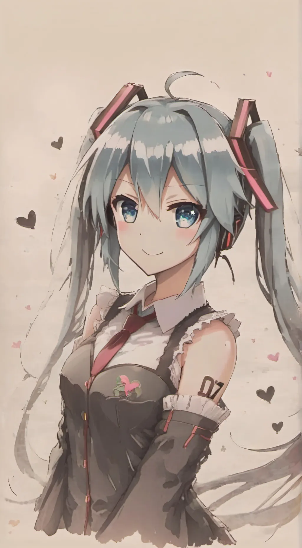 ai character: Miku background