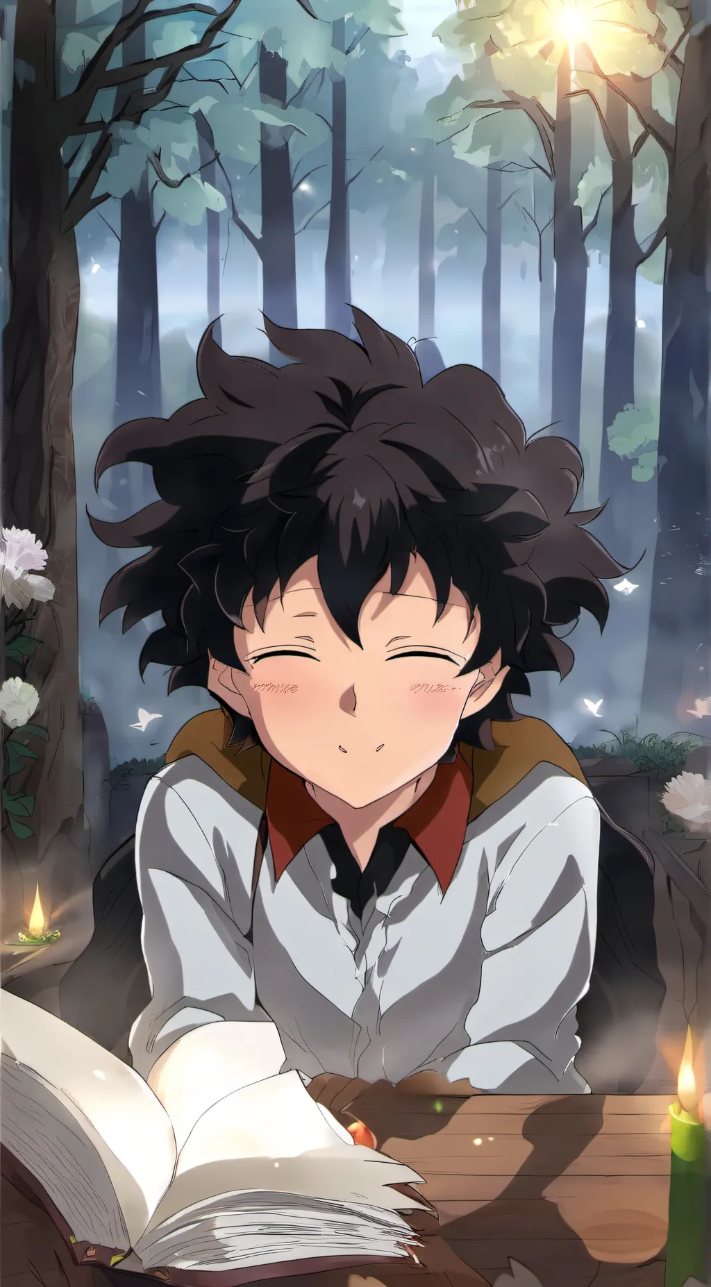 ai character: Izuku Midoriya  background