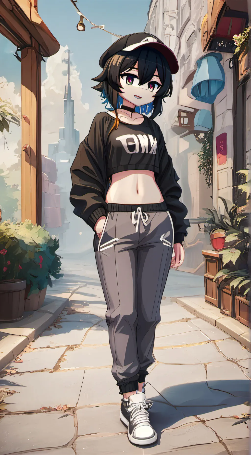 ai character: Lucky background