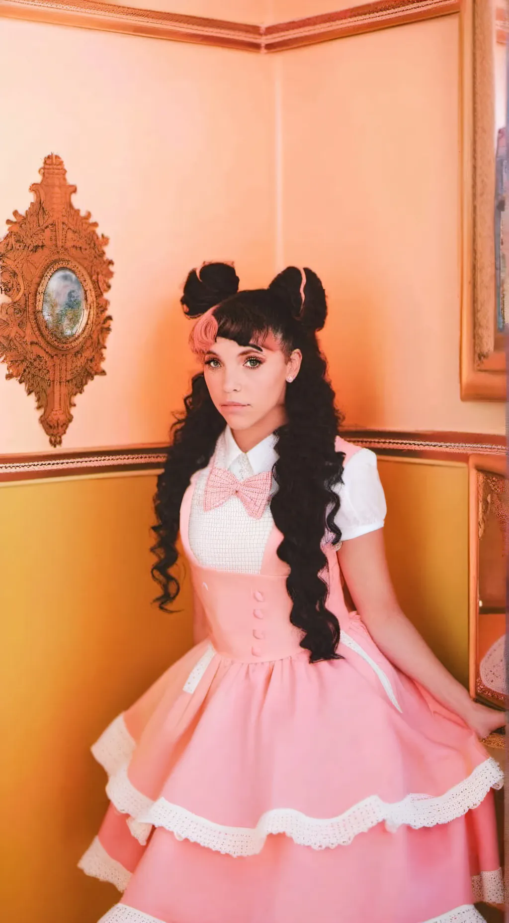 ai character: Melanie martinez  background