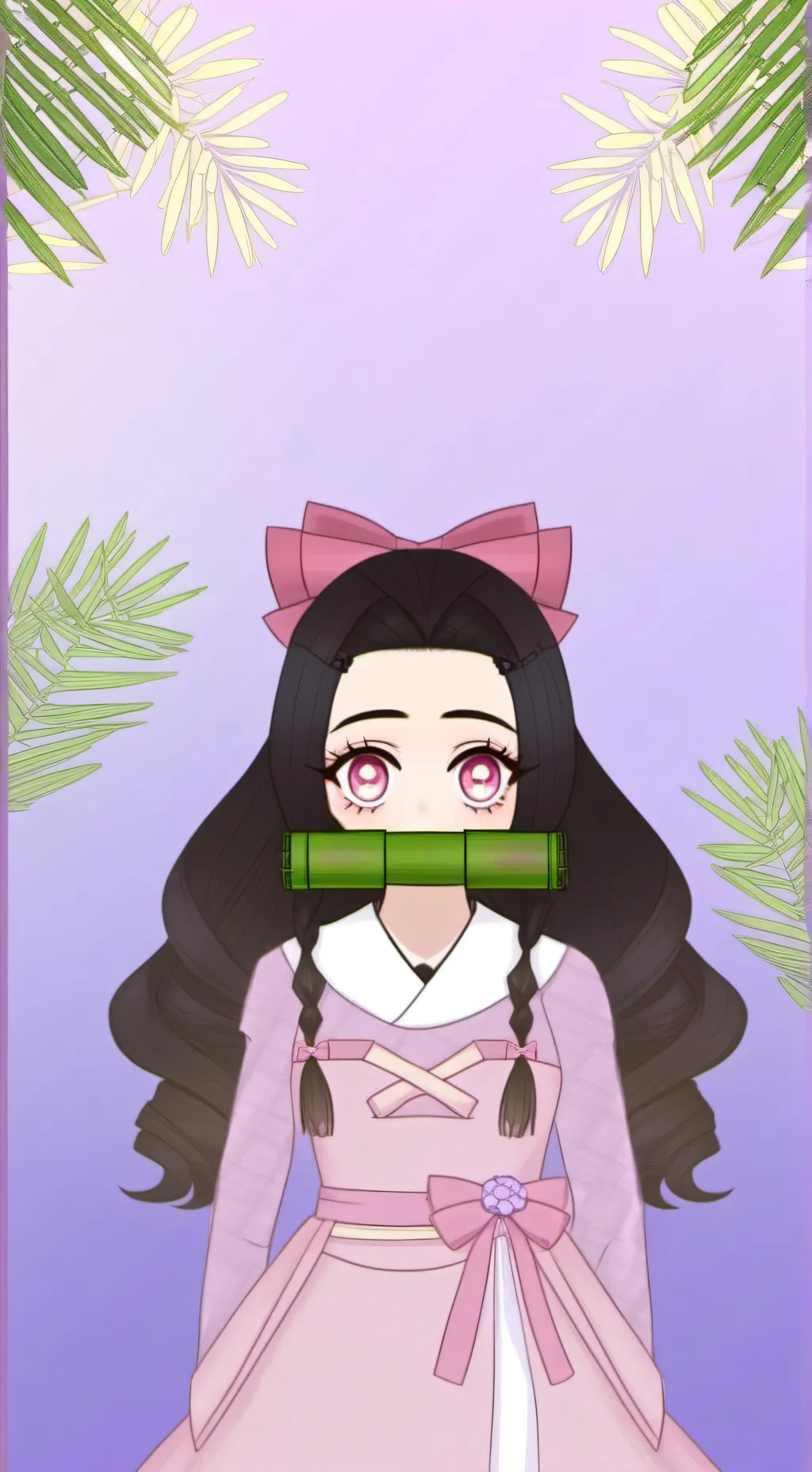 ai character: Nezuko chan background