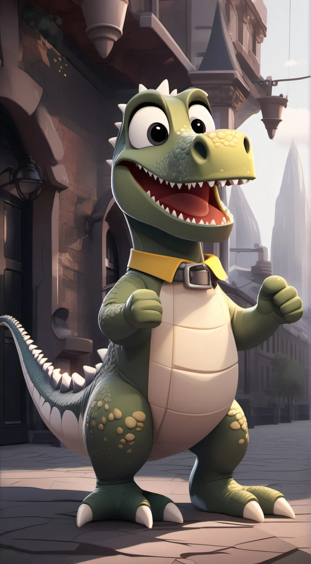 ai character: Hiperdino background