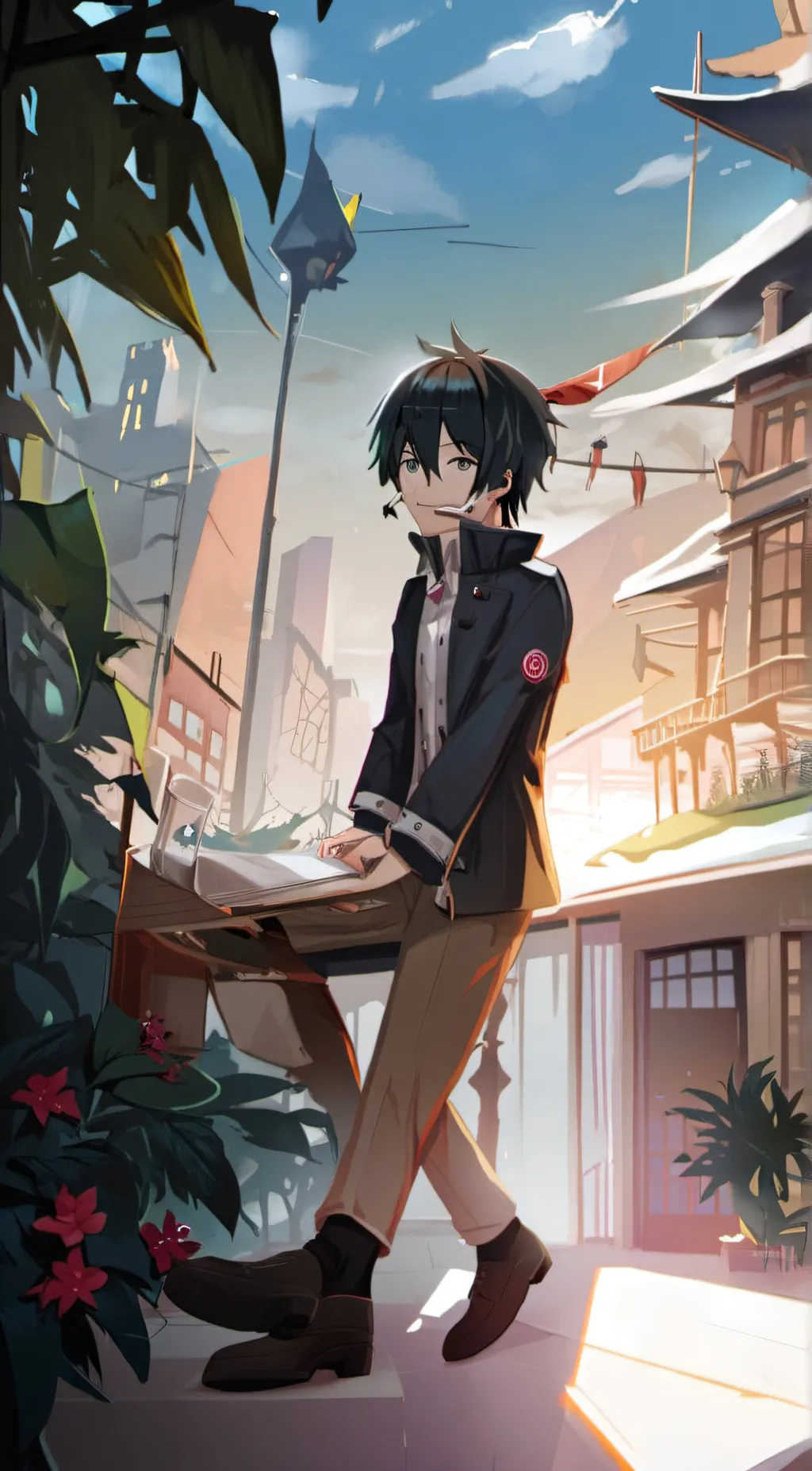 ai character: hot guy🥴 background