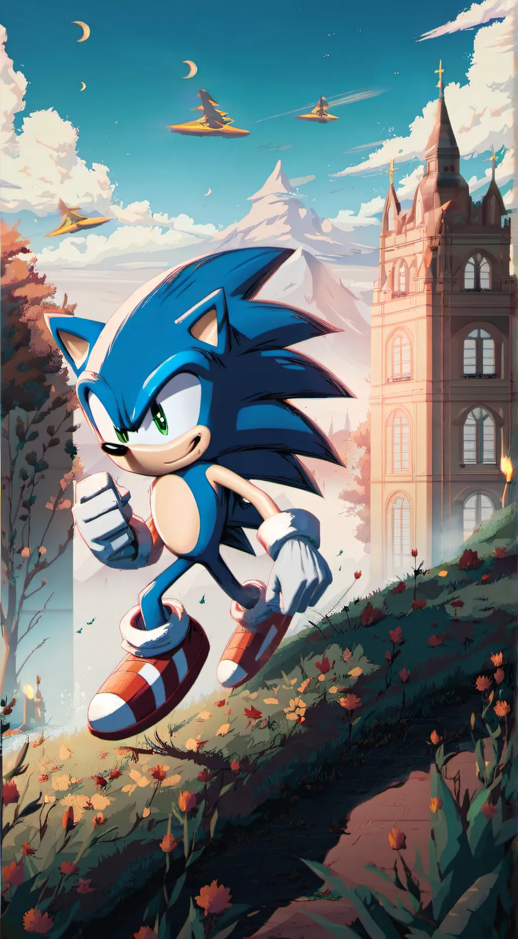 ai character: Sonic background