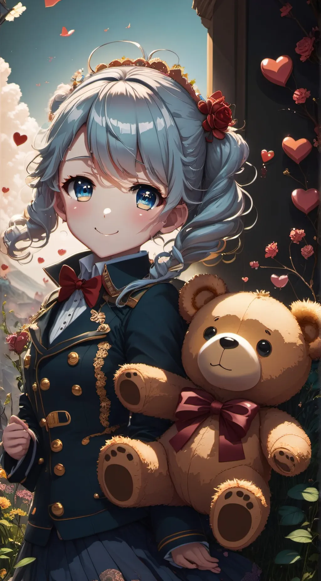 ai character: candy background