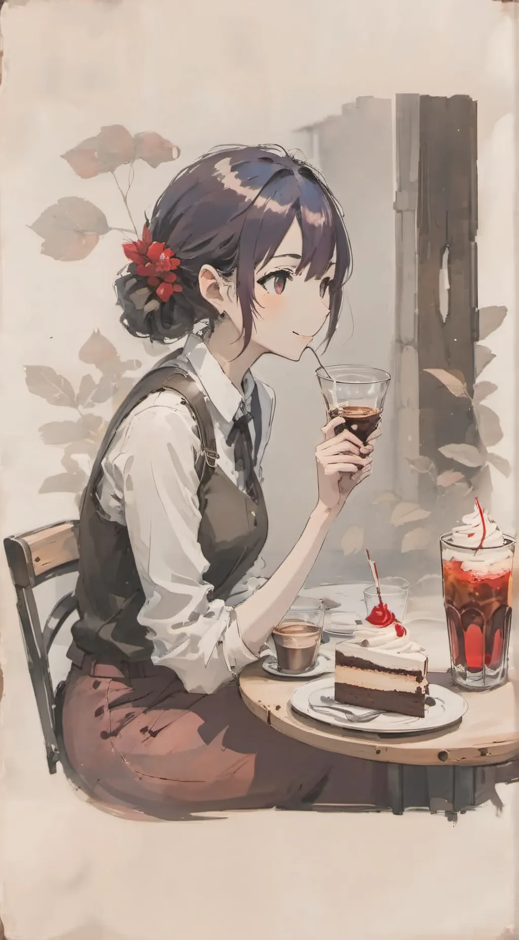 ai character: sara  background