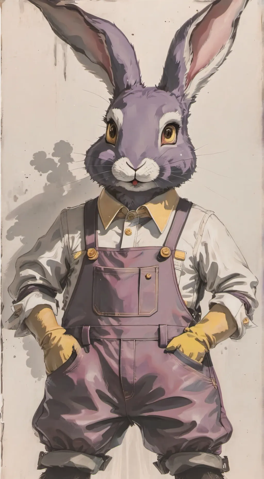 ai character: Jax the rabbit  background