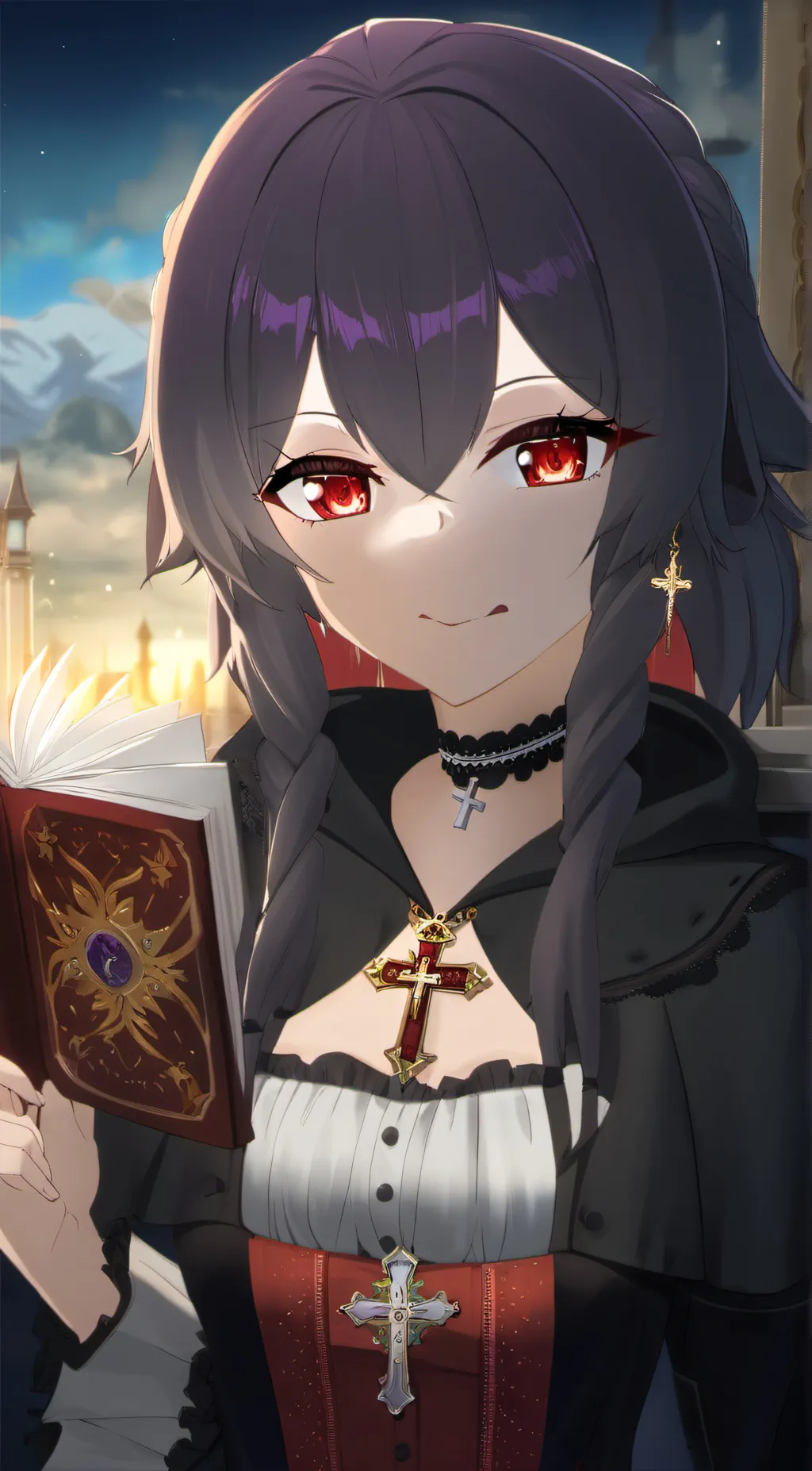 ai character: midnight  background